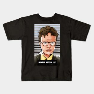 Dwight Schrute Dunder Mifflin Kids T-Shirt